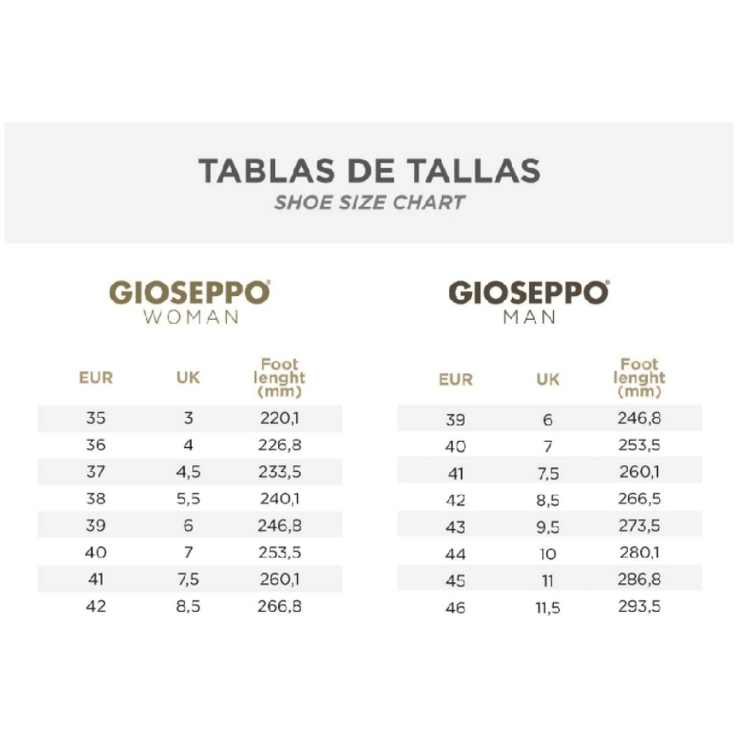 Zapatillas Gioseppo