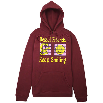 Sudadera Con Capucha Bessel Friends Burgundy